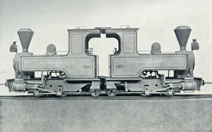 Thomas W Corbin Artwork Prints: A Double Locomotive, 1922. Creator: Unknown