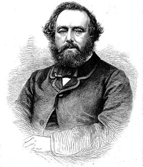 Victorian Era Medicine Prints: Dr. Lankester, the coroner for Central Middlesex, 1862. Creator: Unknown