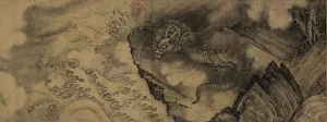 Allegory And Literature In Art Prints: Six Dragons. Handscroll, 13th century