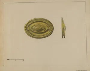 Philip Johnson Drawer Pull Print, 1937