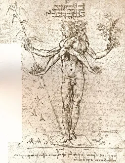 Leonardo Da Vinci Drawing Prints: Drawing of an allegorical composition, c1472-c1519 (1883). Artist: Leonardo da Vinci