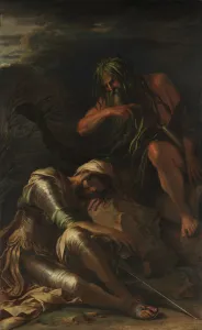 The Dream of Aeneas, 1660-65. Creator: Salvator Rosa The Dream of Aeneas, 1660-65. Creator: Salvator Rosa