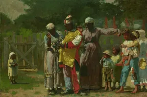 Dressing for the Carnival, 1877. Creator: Winslow Homer Dressing for the Carnival, 1877. Creator: Winslow Homer