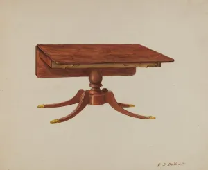 Drop-leaf Table Print, c. 1941