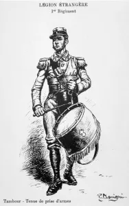 Drummer, 1st regiment of the French Foreign Legion, 20th century Drummer, 1st regiment of the French Foreign Legion, 20th century