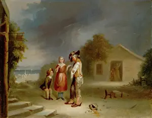 American Heritage Artwork Prints: The Drunkard's Plight, 1845