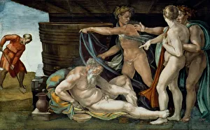 Apostolic Palace Collection Prints: The Drunkenness of Noah, 1509