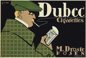 Prints of Dubec Cigarettes, c1910. Private Collection Hans Rudi Erdt Prints: Dubec Cigarettes Print, c1910