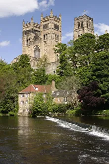 River Wear Views Prints: Durham Cathedral and Mill