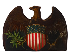 Eagle with Shield and Arrows Print, circa 1875
