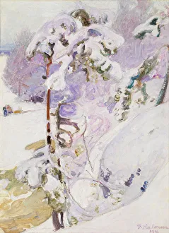 Early spring, 1911. Artist: Halonen, Pekka (1865-1933) Early spring, 1911. Artist: Halonen, Pekka (1865-1933)