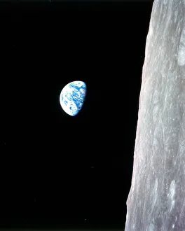 Earthrise - Apollo 8, December 24, 1968. Creator: William A Anders Earthrise - Apollo 8, December 24, 1968. Creator: William A Anders