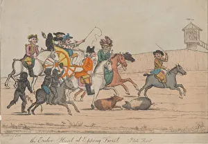 British Heritage Art Prints: The Easter Hunt at Epping Forest, Plate First, 1800-1820. Creator: Unknown