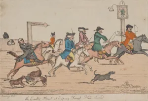 Georgian Era Caricature Prints: The Easter Hunt at Epping Forest, Plate Second, ca. 1810. Creator: Unknown