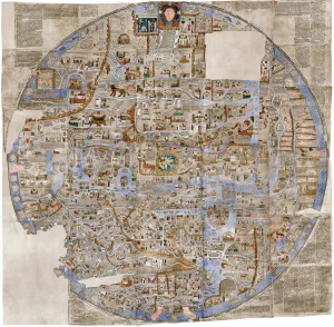 The Ebstorf Map, c. 1300. Artist: Anonymous master The Ebstorf Map, c. 1300. Artist: Anonymous master