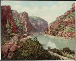 American Canyon Views Prints: Echo Cliffs, Grand River Canyon, Colorado, c1900. Creator: William H. Jackson