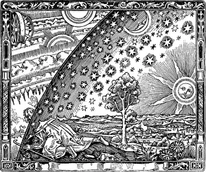 The edge of the firmament (Flammarion engraving) From L'atmosphere. Meteorologie populaire by Camill Artist The edge of the firmament (Flammarion engraving) From L'atmosphere. Meteorologie populaire by Camill Artist