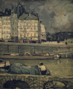 The Edges of the Seine, Paris, (1880-1924?). Artist: James Wilson Morrice The Edges of the Seine, Paris, (1880-1924?). Artist: James Wilson Morrice