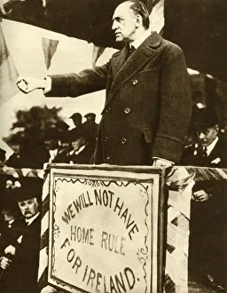 The Silver Jubilee Book Images Prints: Edward Carson making a speech, 1912, (1935). Creator: Unknown