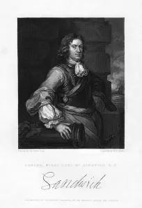 Edward Montagu, 1st Earl of Sandwich, English naval officer, (19th century) Edward Montagu, 1st Earl of Sandwich, English naval officer, (19th century)