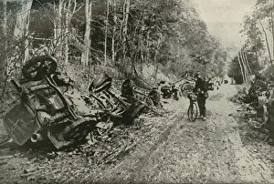 Monochrome War Images Prints: The Effect of British Shell Fire, (1919). Creator: Unknown