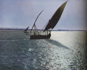 Moonlight on the Upper Nile, c1930s Print