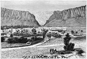 The El-Kantara Gorge, Tunisia, 1895.Artist: Armand Kohl The El-Kantara Gorge, Tunisia, 1895.Artist: Armand Kohl
