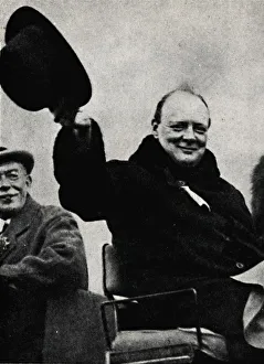 Black And White Images Britain Prints: Election at Epping, 1924, (1945). Creator: Unknown