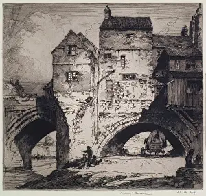 County Durham Landmarks Prints: Elvet Bridge, Durham, c1900s. Creator: Albany E Howarth