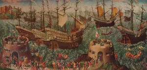 The Embarkation of Henry VIII at Dover c1540 The Embarkation of Henry VIII at Dover c1540