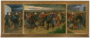 Post Impressionism Artwork Prints: Emigrants, 1896. Creator: Eugene Laermans