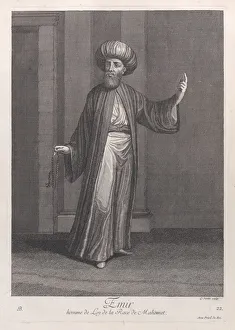 Emir, homme de Loy de la Race de Mahomet, 1714-15. Creator: Unknown Emir, homme de Loy de la Race de Mahomet, 1714-15. Creator: Unknown