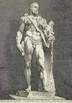Hendrik Goltzius Artwork Prints: The Emperor Commodus...Hercules, 1591. Creator: Hendrik Goltzius