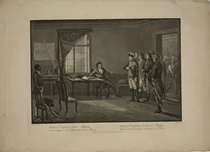 Emperor Paul I condescending to visit Kosciusko in the prison. Artist: Gaugain, Thomas (1756-1810) Emperor Paul I condescending to visit Kosciusko in the prison. Artist: Gaugain, Thomas (1756-1810)