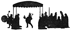 Hans Christian Andersen Art Prints: So Now The Emperor Walked Under His High Canopy, c1930. Artist: W Heath Robinson