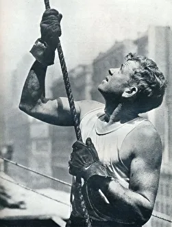 Lewis Wickes Hine Photography Prints: The Empire State Building: Skyscraper Workers, c1931. Artist: Lewis Wickes Hine