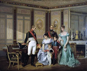 The Empress Josephine Presenting her Children to the Emperor Alexander at Malmaison The Empress Josephine Presenting her Children to the Emperor Alexander at Malmaison