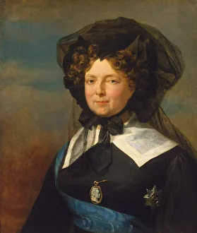 Empress Maria Feodorovna of Russia, 1820s. Artist: George Dawe Empress Maria Feodorovna of Russia, 1820s. Artist: George Dawe
