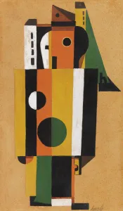 Tempera Painting Prints: Encounter, 1925. Creator: Hoerle, Heinrich (1895-1936)