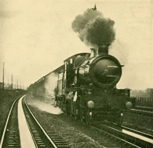 Great Western Railway Locomotive Prints: An Engine of the Star Class Picking Up Water at Speed, Goring, Great Western Railway, 1930