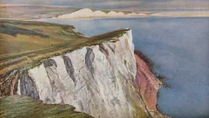 White Chalk Cliffs UK Prints: England, c1930s