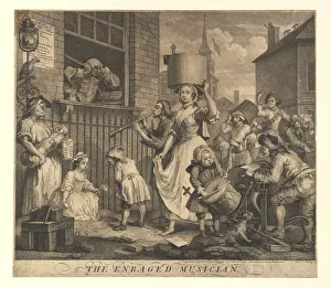 The Enraged Musician, November 30, 1741. Creator: William Hogarth The Enraged Musician, November 30, 1741. Creator: William Hogarth
