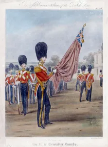 Grenadier Guards Uniform Prints: Ensign of the Grenadier Guards, 1844