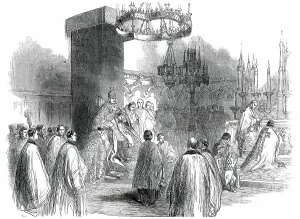 Victorian Era Church Architecture Prints: Enthronization of Cardinal Wiseman