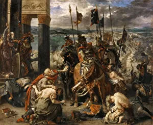 Louvre Collection Images Prints: The Entry of the Crusaders in Constantinople. Artist: Delacroix, Eugene (1798-1863)
