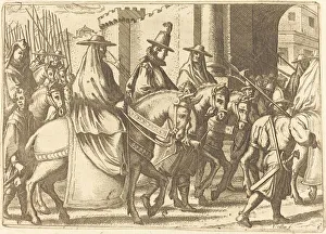 Entry Into the Town of Ferrara, 1612. Creator: Jacques Callot Entry Into the Town of Ferrara, 1612. Creator: Jacques Callot