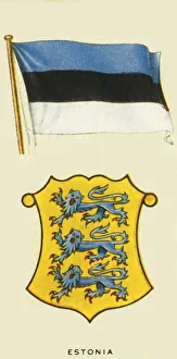 Estonian Flag Prints: Estonia, c1935. Creator: Unknown
