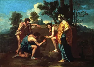 Et in Arcadia Ego, c1650. Artist: Nicolas Poussin Et in Arcadia Ego, c1650. Artist: Nicolas Poussin