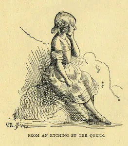 Queen Victoria's Etching Print, 1840