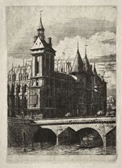Charles Meryon Etchings Prints: Etchings of Paris: The Clock Tower, 1852. Creator: Charles Meryon (French, 1821-1868)